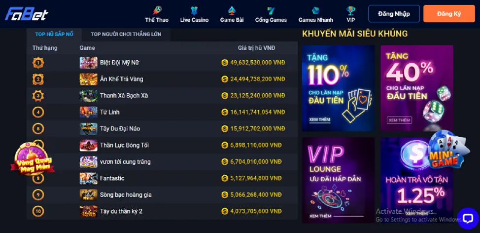 Hoàn trả cược thua không giới hạn tại jb88 login